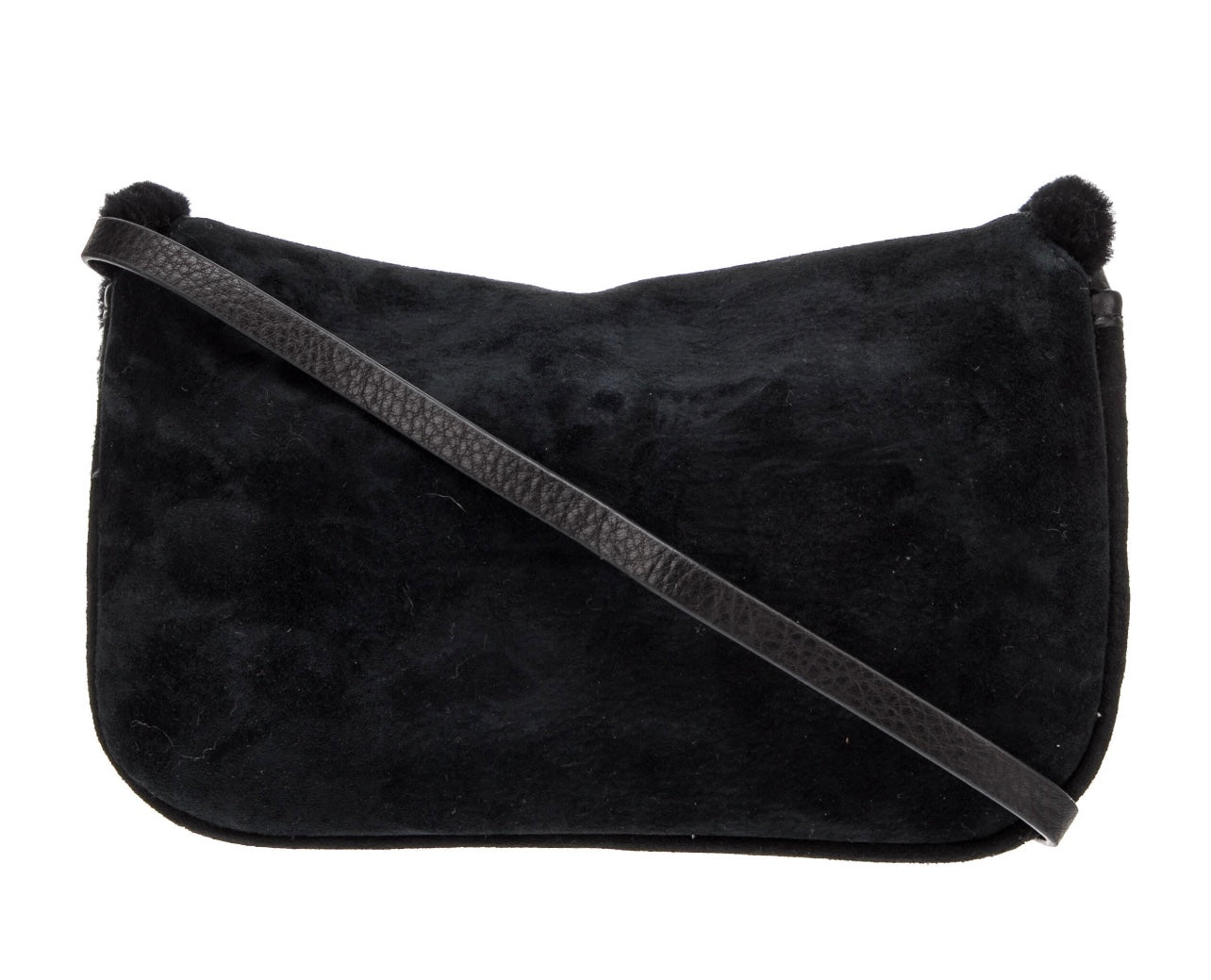 UGG Satchel Clutch Black Swarovski Crystal bow, detached Strap,dust bag & card