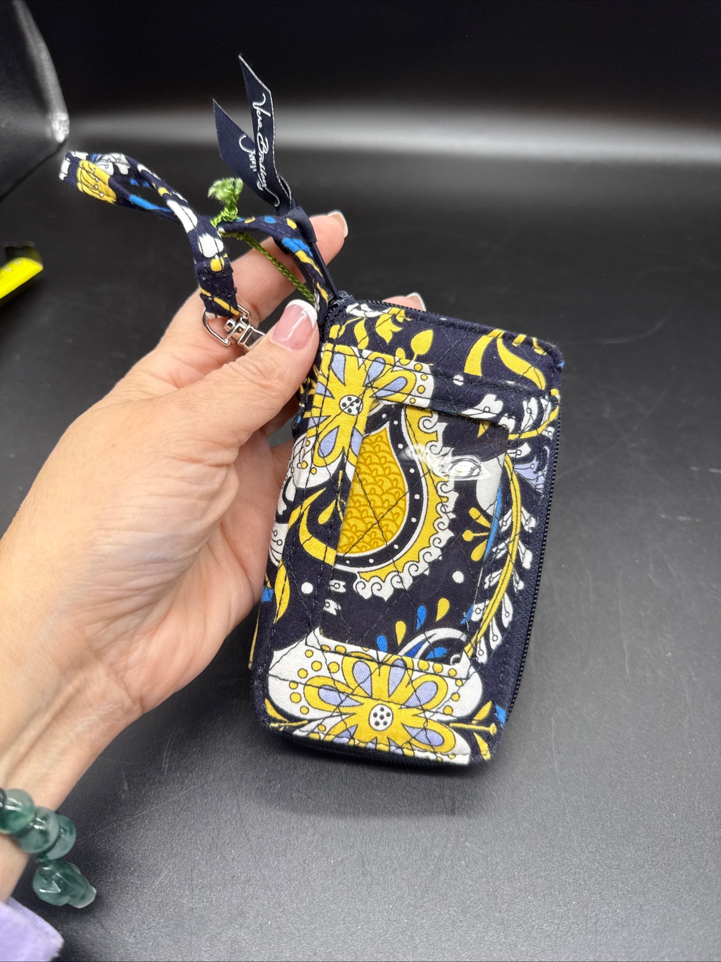 Vera Bradley Phone Tech Case Wristlet Wallet Ellie Blue Quilted Elephant NWT