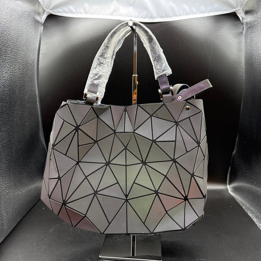 Geometric Luminous Purse Women Holographic Reflective Purses Cross