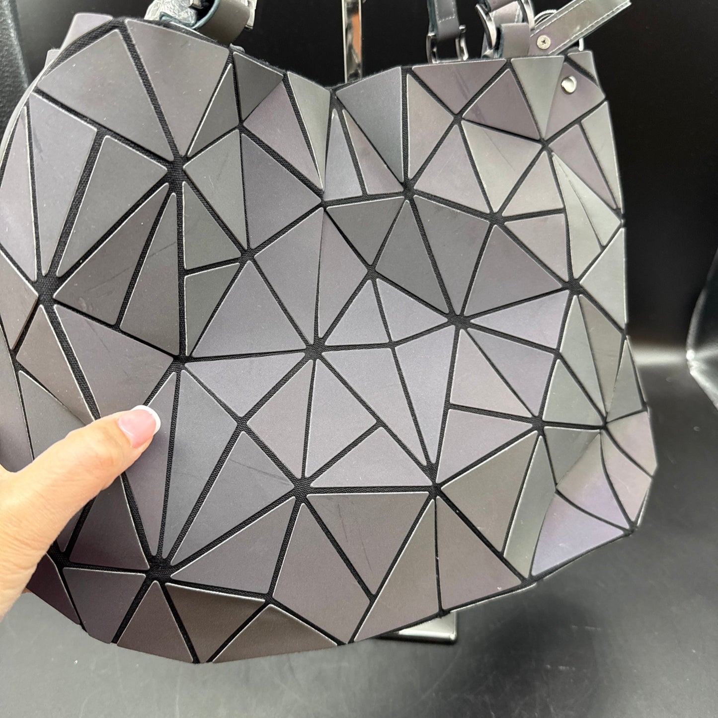 Geometric Luminous Purse Women Holographic Reflective Purses Cross