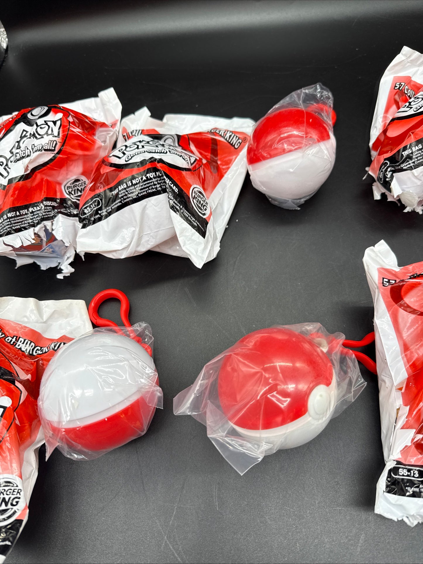 Nintendo Pokemon 1999 Burger King Pokeball Toys. (B)