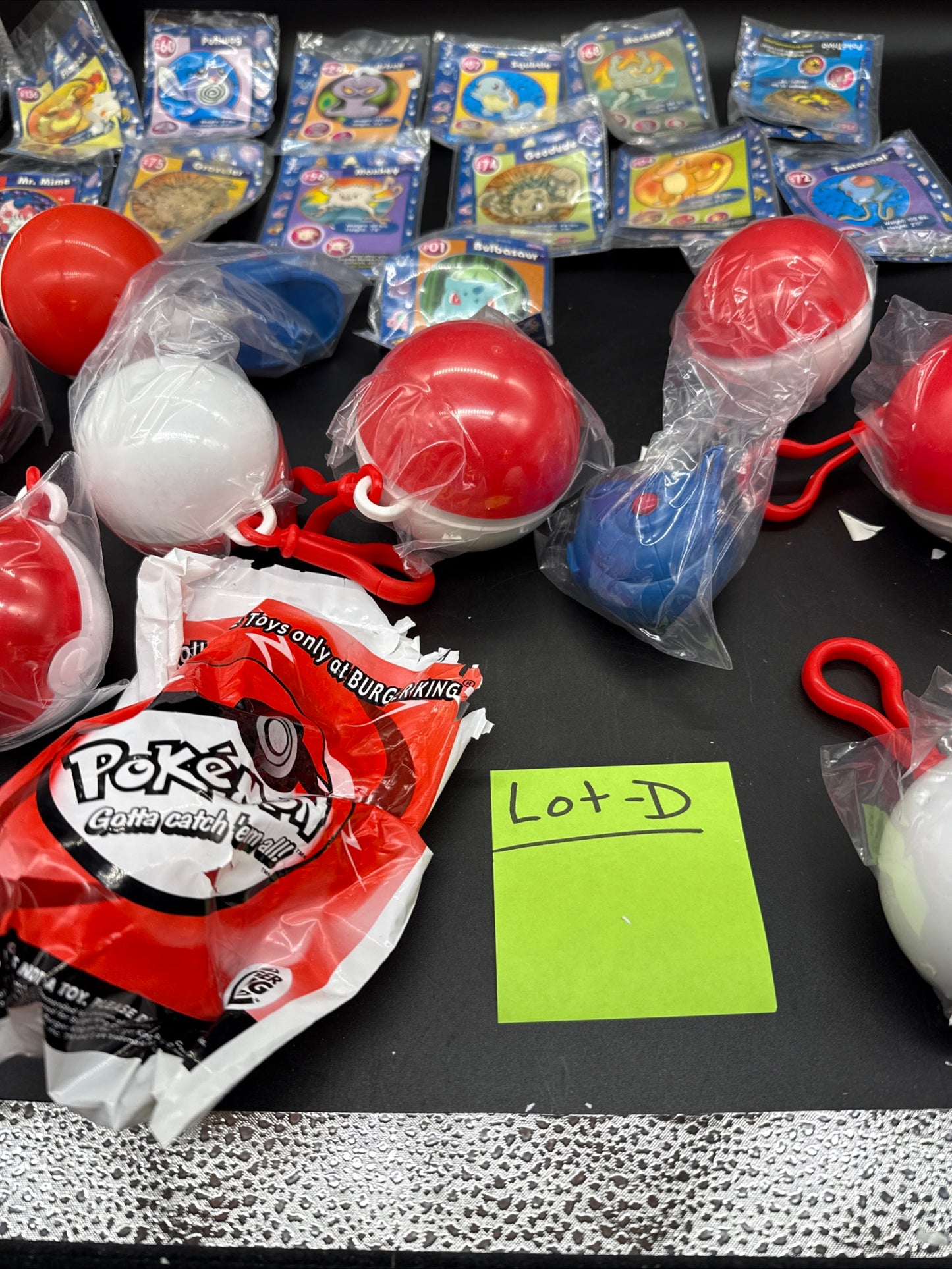 Nintendo Pokemon 1999 Burger King Pokeball Toys. 11 Toys & 13 Cards. Never used