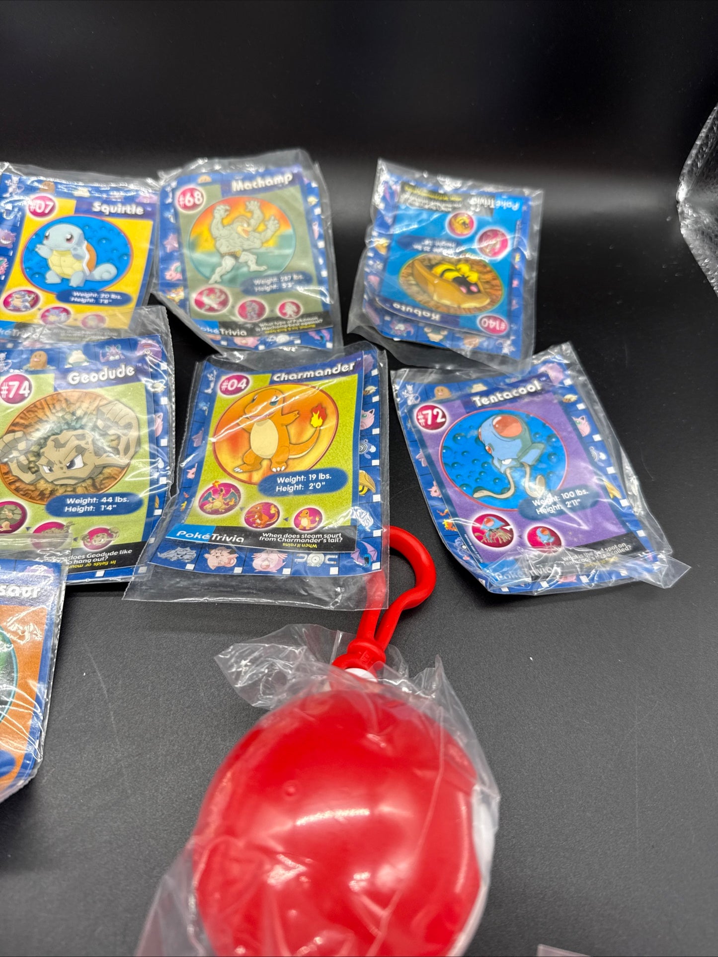 Nintendo Pokemon 1999 Burger King Pokeball Toys. 11 Toys & 13 Cards. Never used