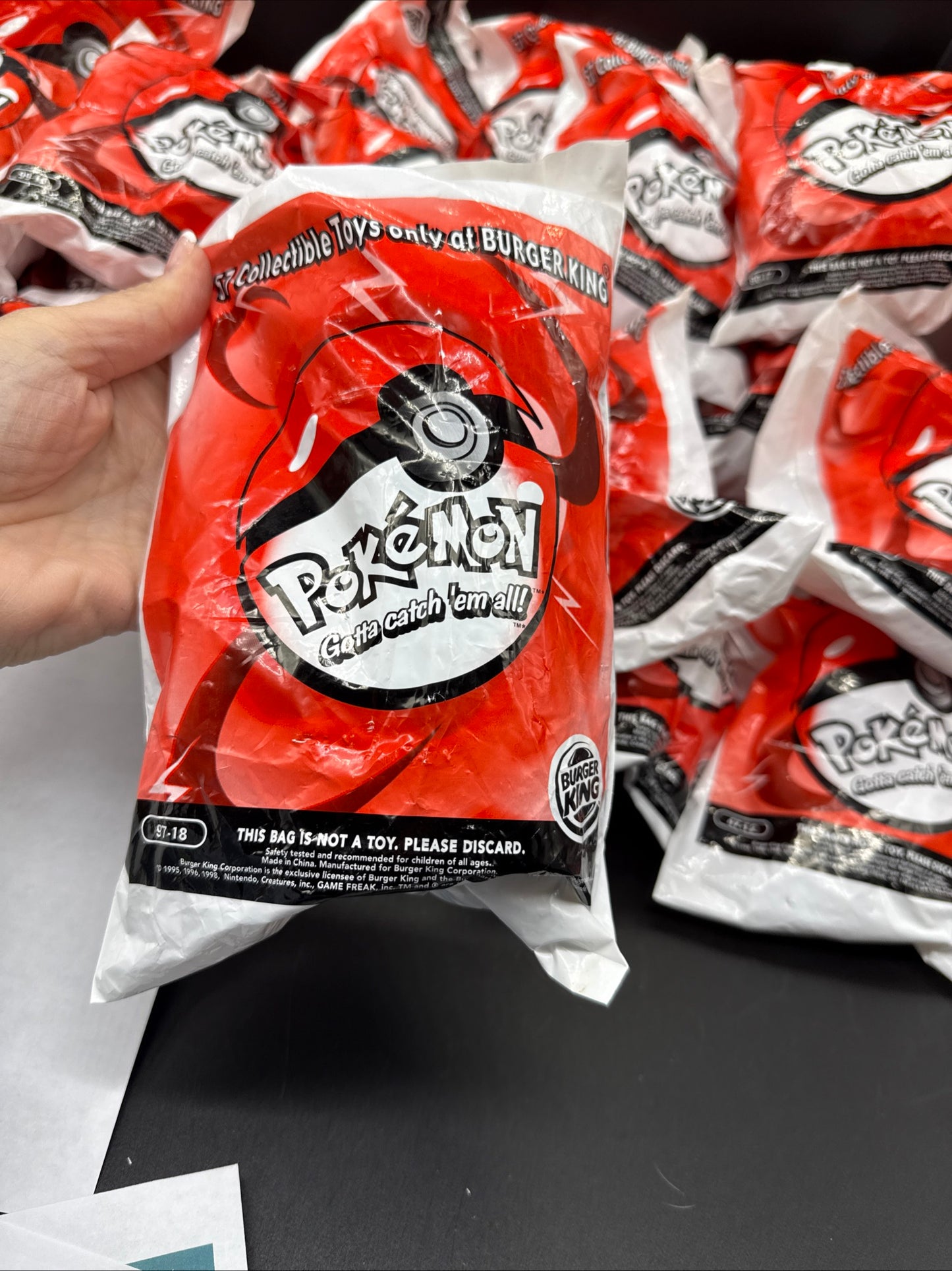 1999 Burger King Pokemon Collectible Toy #97-18 New Sealed
