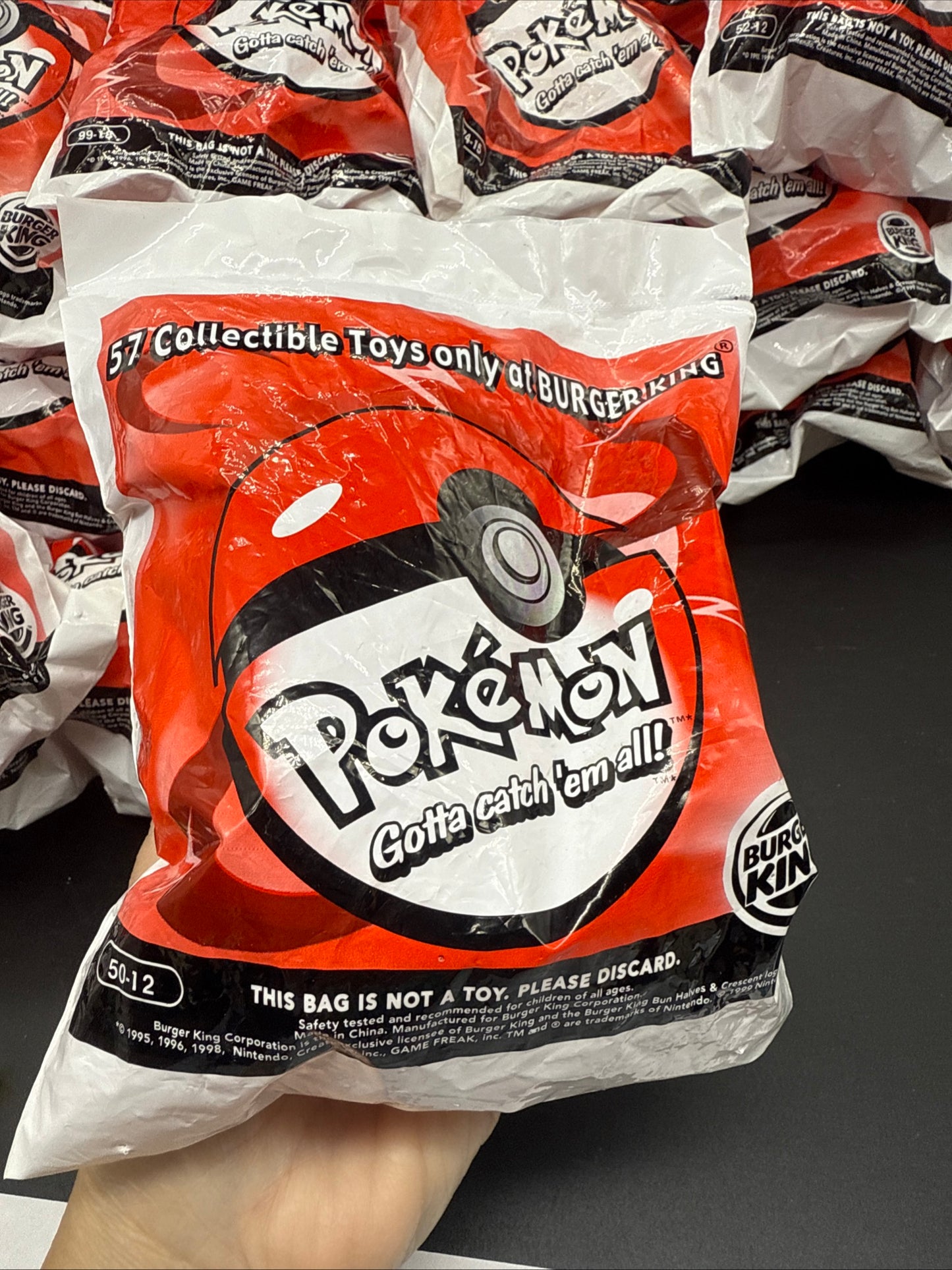 1999 Burger King Pokemon Pokeball Toy #50-12 Magnemite (Sealed & Never Opened)