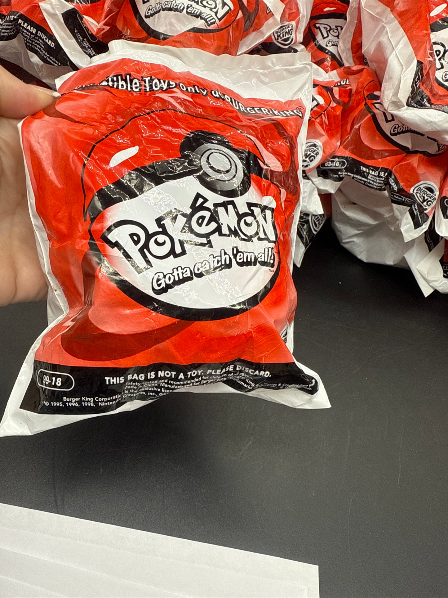 1999 Burger King Pokemon Collectible Toy #99-18 Butterfree-Bean Bag Unopened