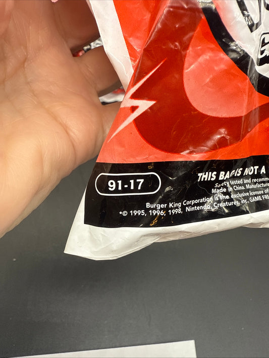 1999 Burger King Pokemon Pokeball Toy #91-17 Goldbat-Bean bag (Unopened)