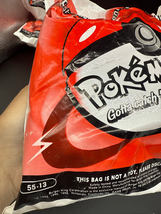 1999 Burger King Pokemon pokeball Toy #55-13 Rhyhorn-Launcher (Unopened)