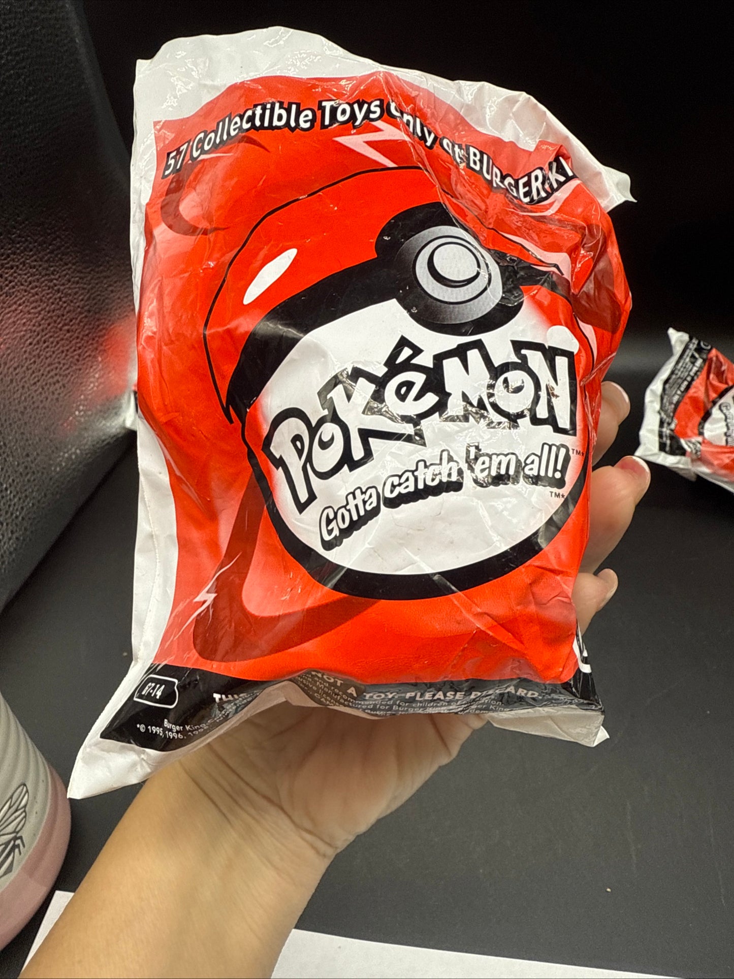 1999 Burger King Pokemon Pokeball Toy #67-14 Togepi-Bean Bag (Unopened)