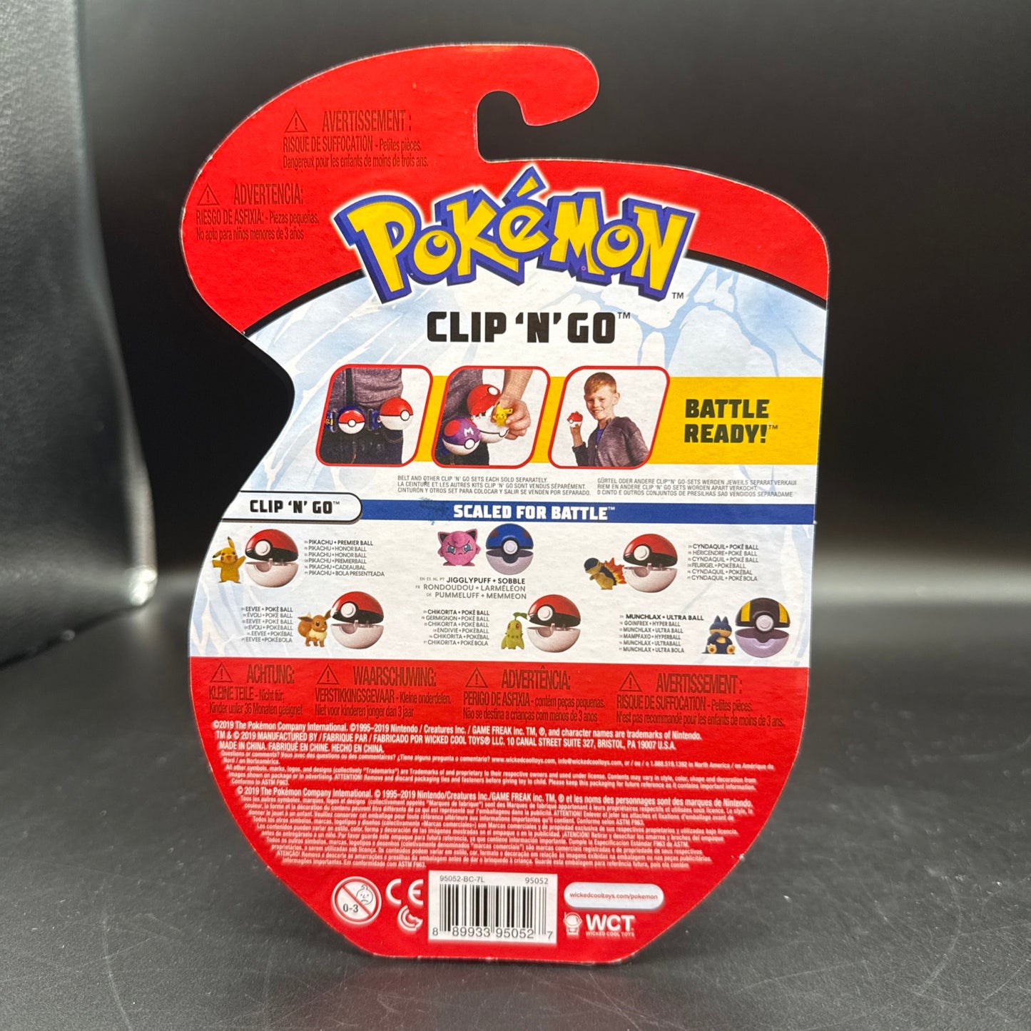 New POKEMON Clip N Go Mad Look Jigglypuff Battle Ready Figure & Poke Ball