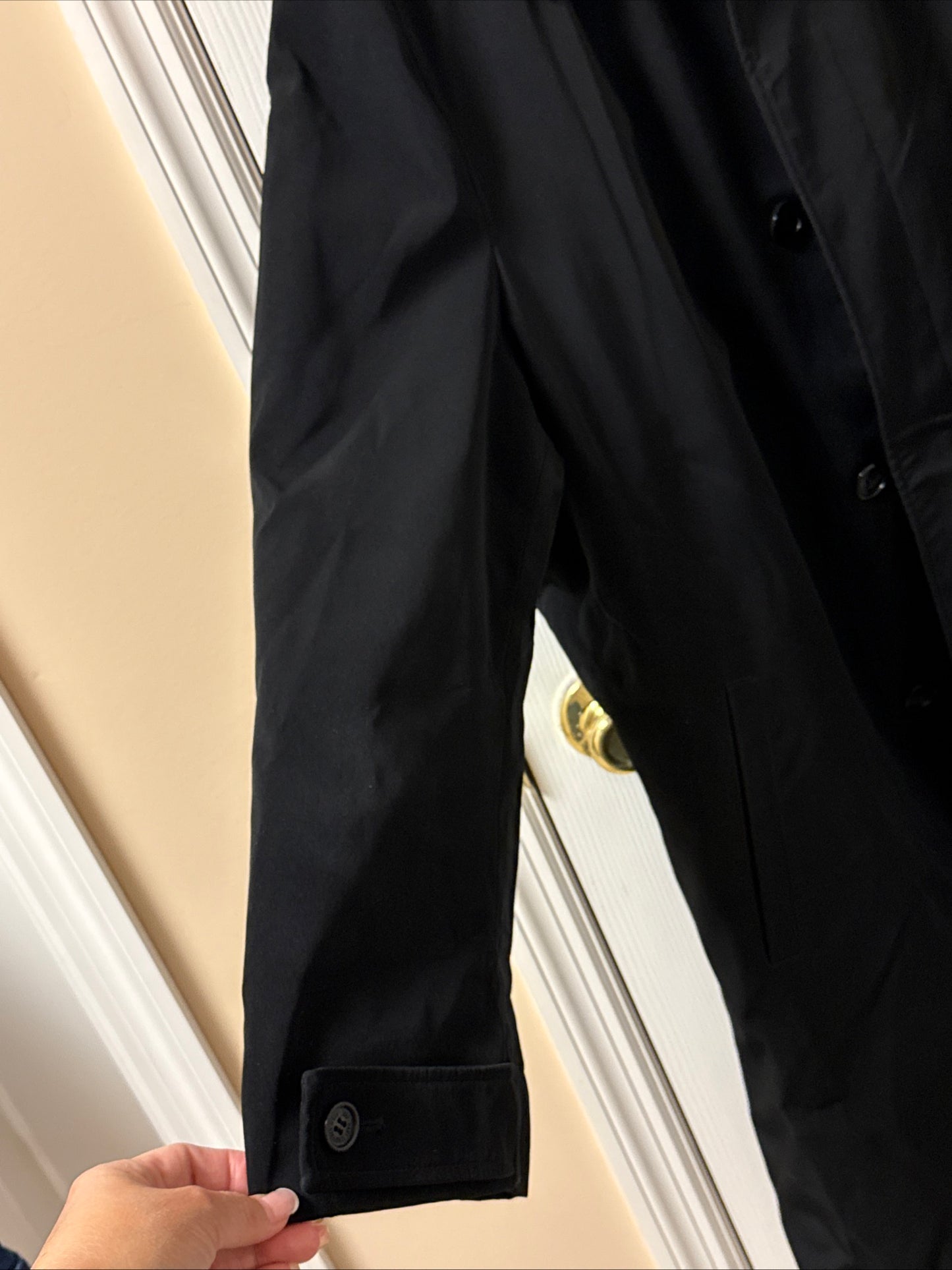 Hart Schaffner Marx Black Hartsdale All Weather Raincoat Men’s Size 44L