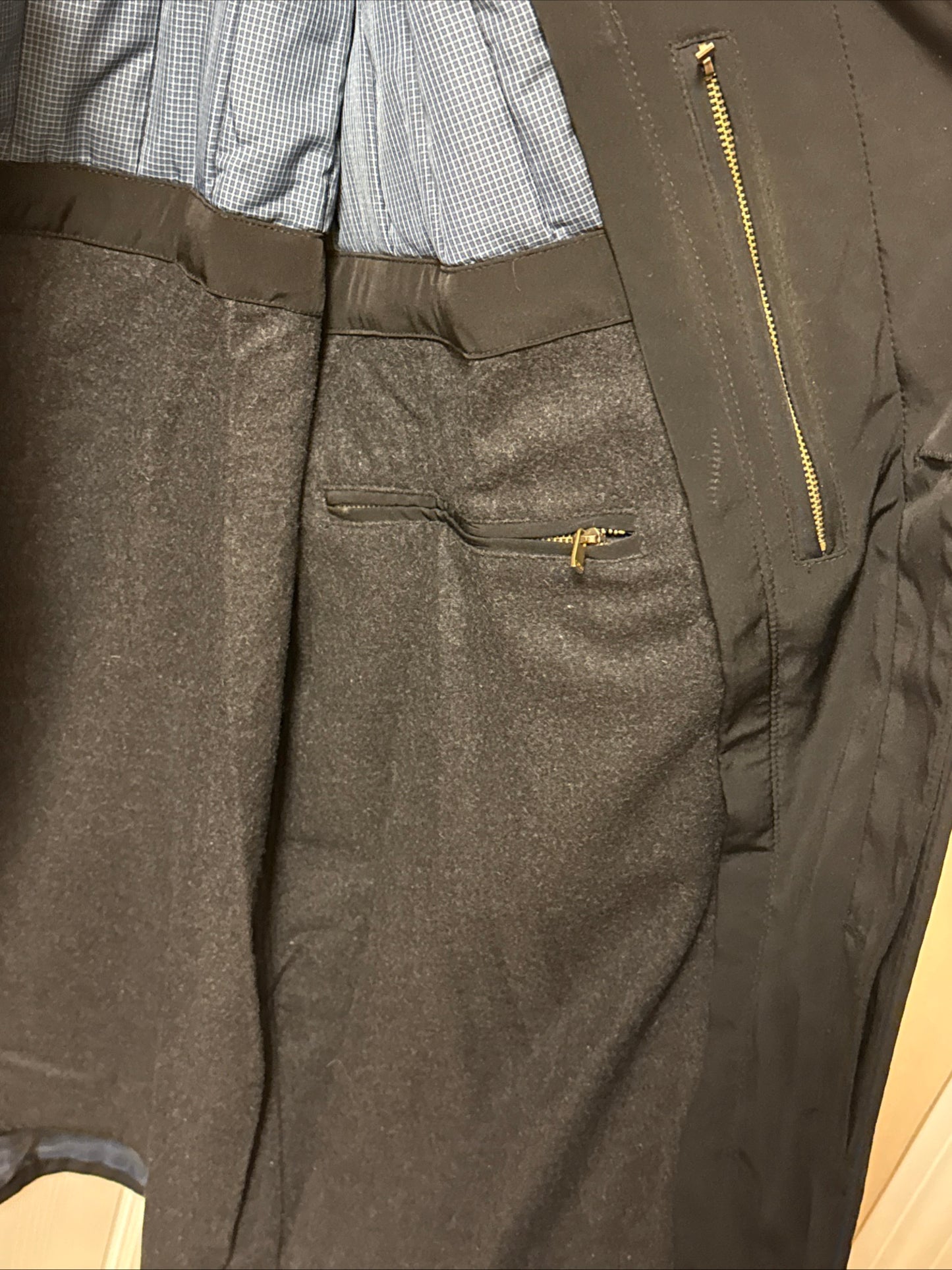 Hart Schaffner Marx Black Hartsdale All Weather Raincoat Men’s Size 44L
