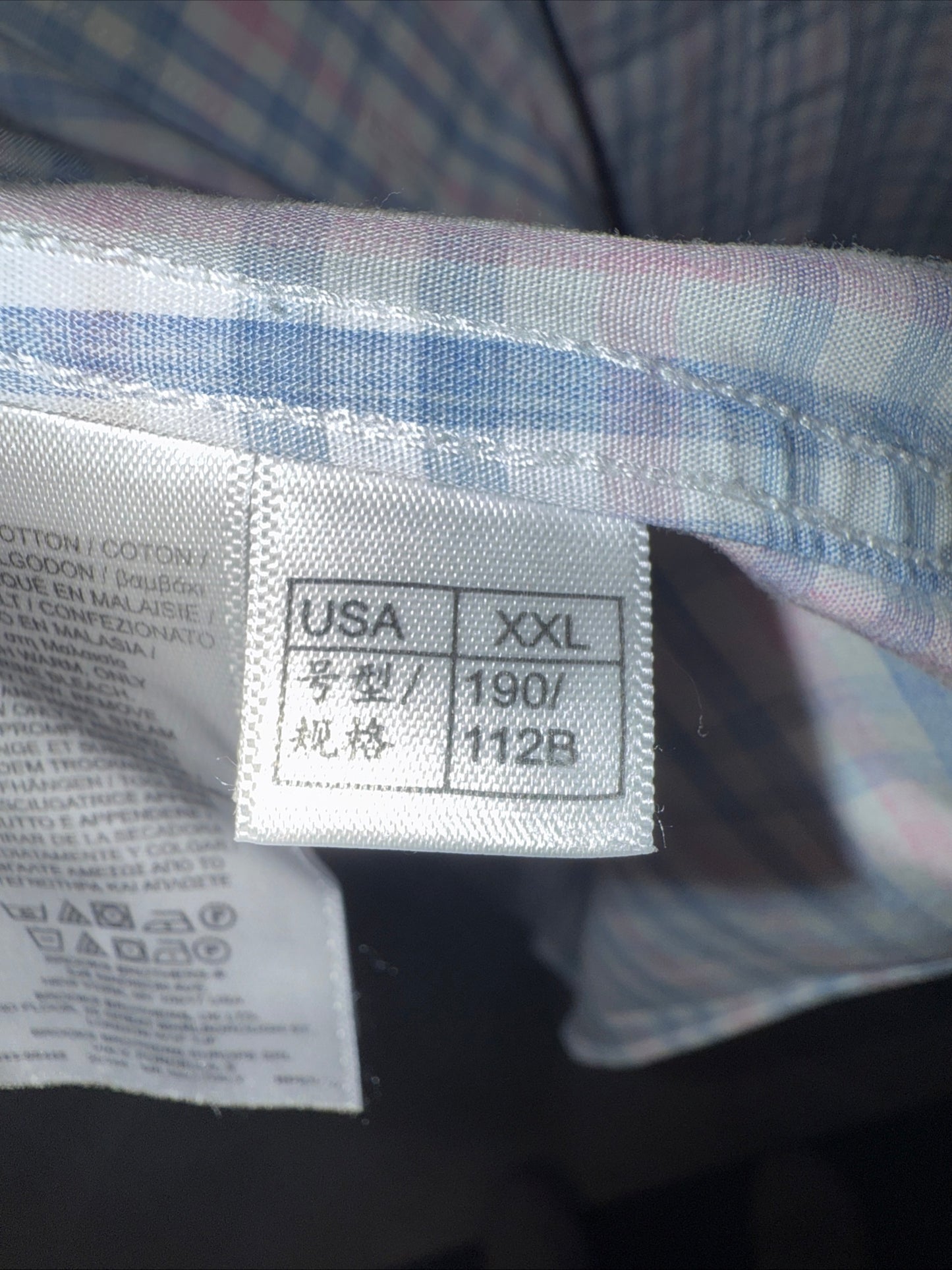 Brooks Brothers Shirt Men's XXL Pink Blue Plaid Regent Fit Button Down