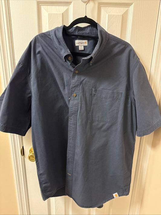 Carhartt Men's Short Sleeve Shirt 2XL- One Pocket Relaxed Fit