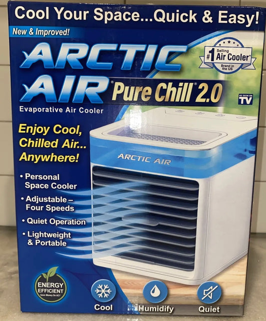 Arctic Air Pure Chill 2.0 Evaporative Personal Cooler Portable Fan Table Top