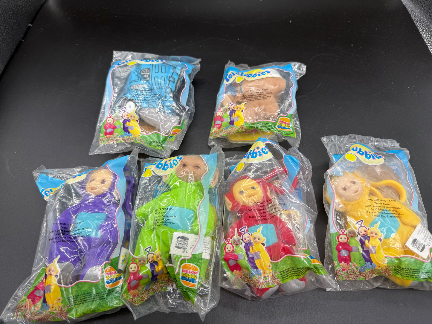 Burger King 1999 Teletubbies Vintage Toys Complete Set of 6 New Unopened