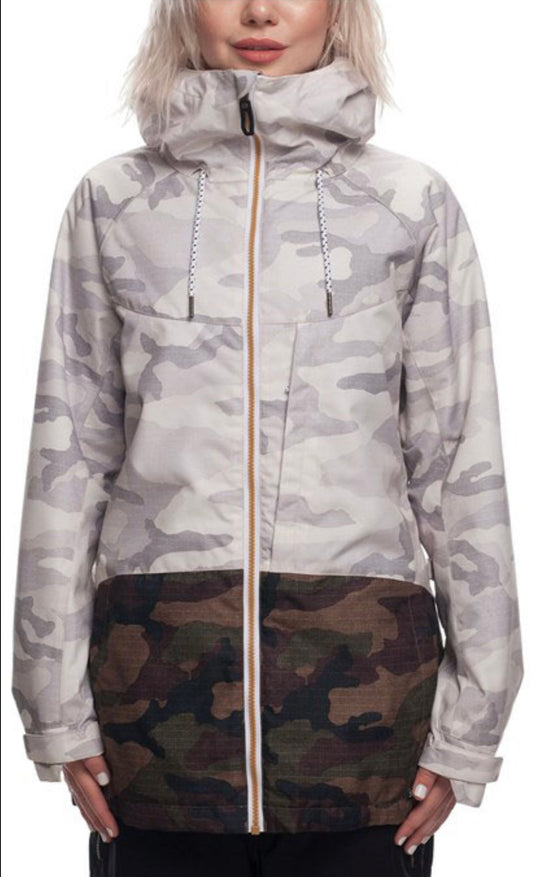 686 Women’s Athena Insulated Jacket Desert Camo Waterproof Ski Snowboard - Small