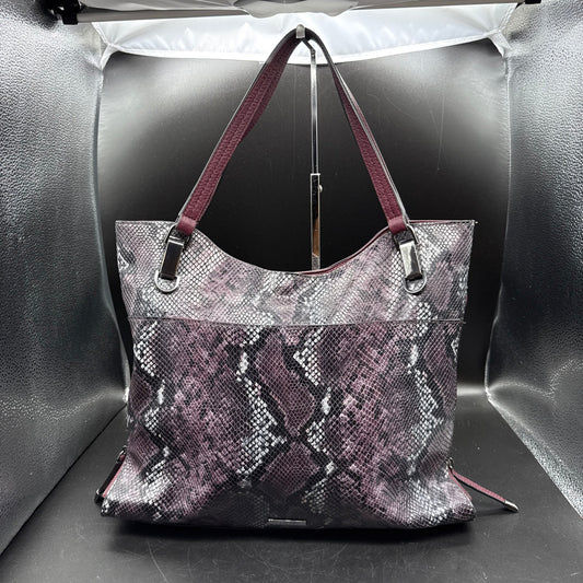 Vince Camuto Snake Pattern Soft Sloughy Pebbled Leather Handbag