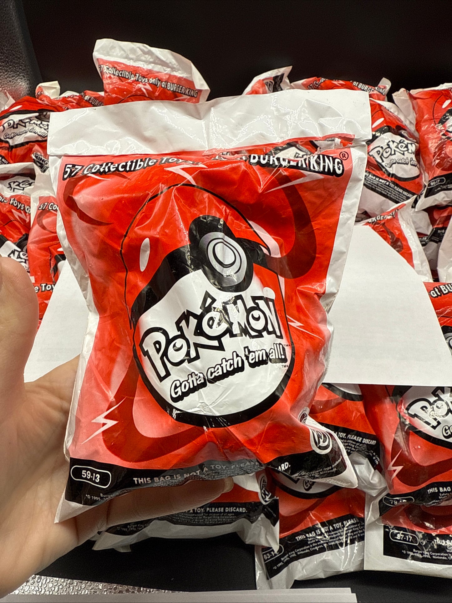 1999 Burger King Pokemon Pokeball * 59-13 Snorlax Beanbag * Sealed