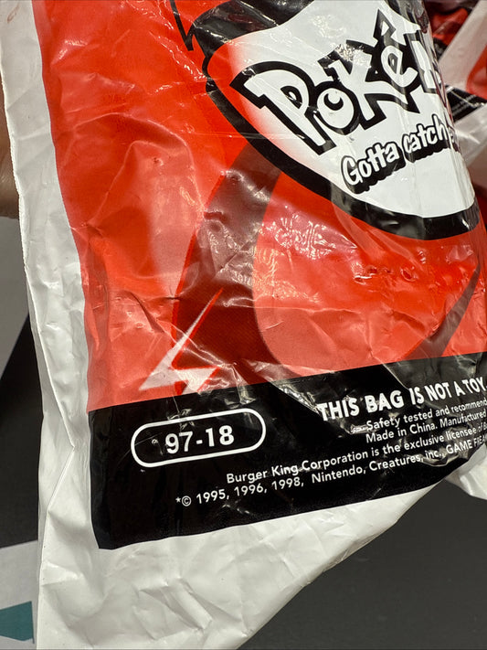 1999 Burger King Pokemon Collectible Toy #97-18 New Sealed