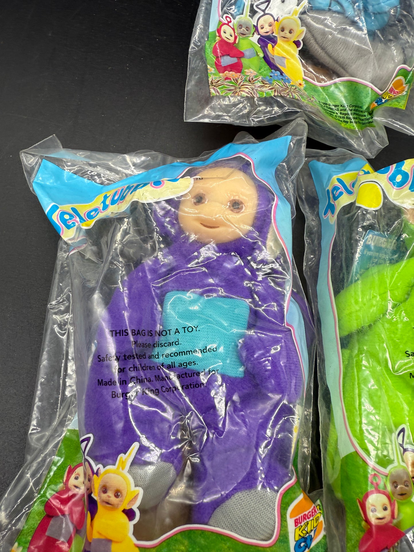 Burger King 1999 Teletubbies Vintage Toys Complete Set of 6 New Unopened