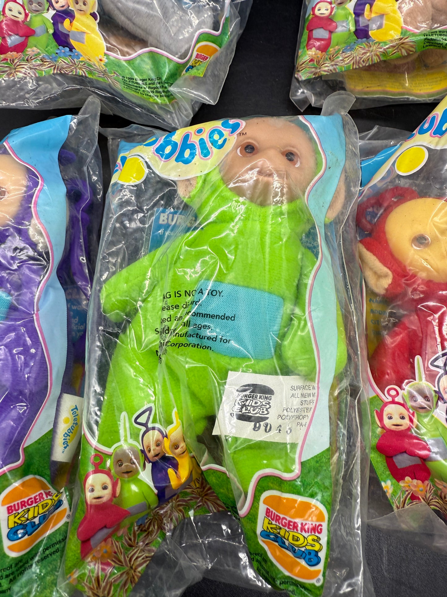 Burger King 1999 Teletubbies Vintage Toys Complete Set of 6 New Unopened