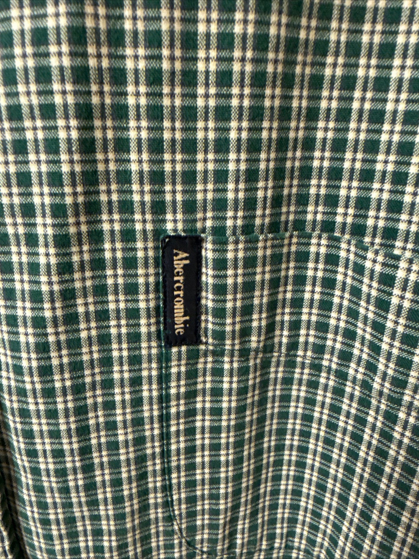 Vintage Abercrombie & Fitch Checkered Long Sleeve Button Down Shirt Sz XLarge