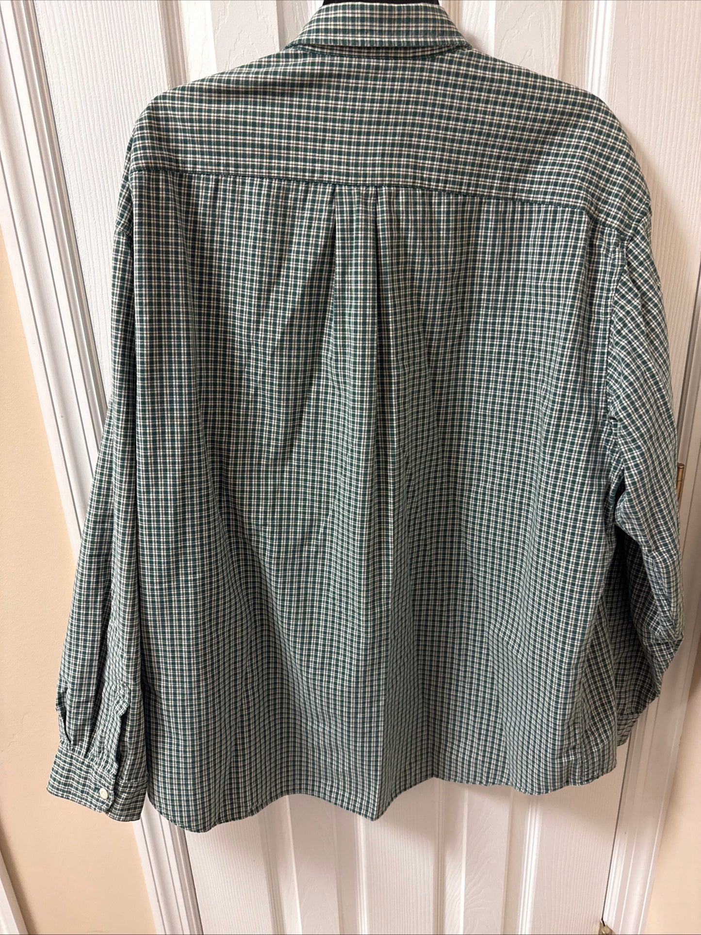 Vintage Abercrombie & Fitch Checkered Long Sleeve Button Down Shirt Sz XLarge