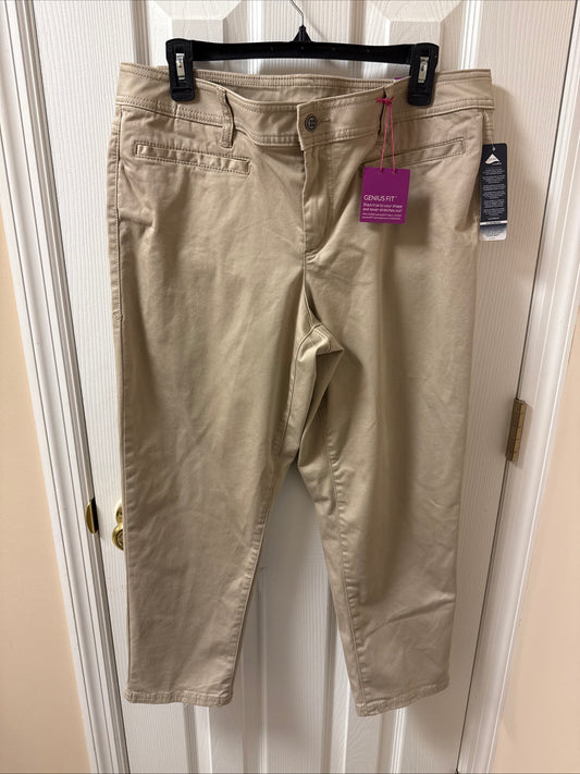 NWT-Women Lane Bryant Genius fit Crop Skinny Jeans Light Denim MSRP-$59.95