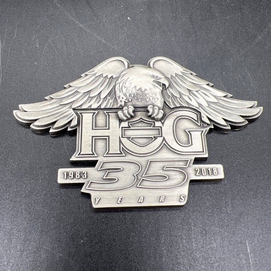 HARLEY DAVIDSON OWNERS GROUP 2018 35th ANNIVERSARY APPRECIATION MEDALLION PLAQUE