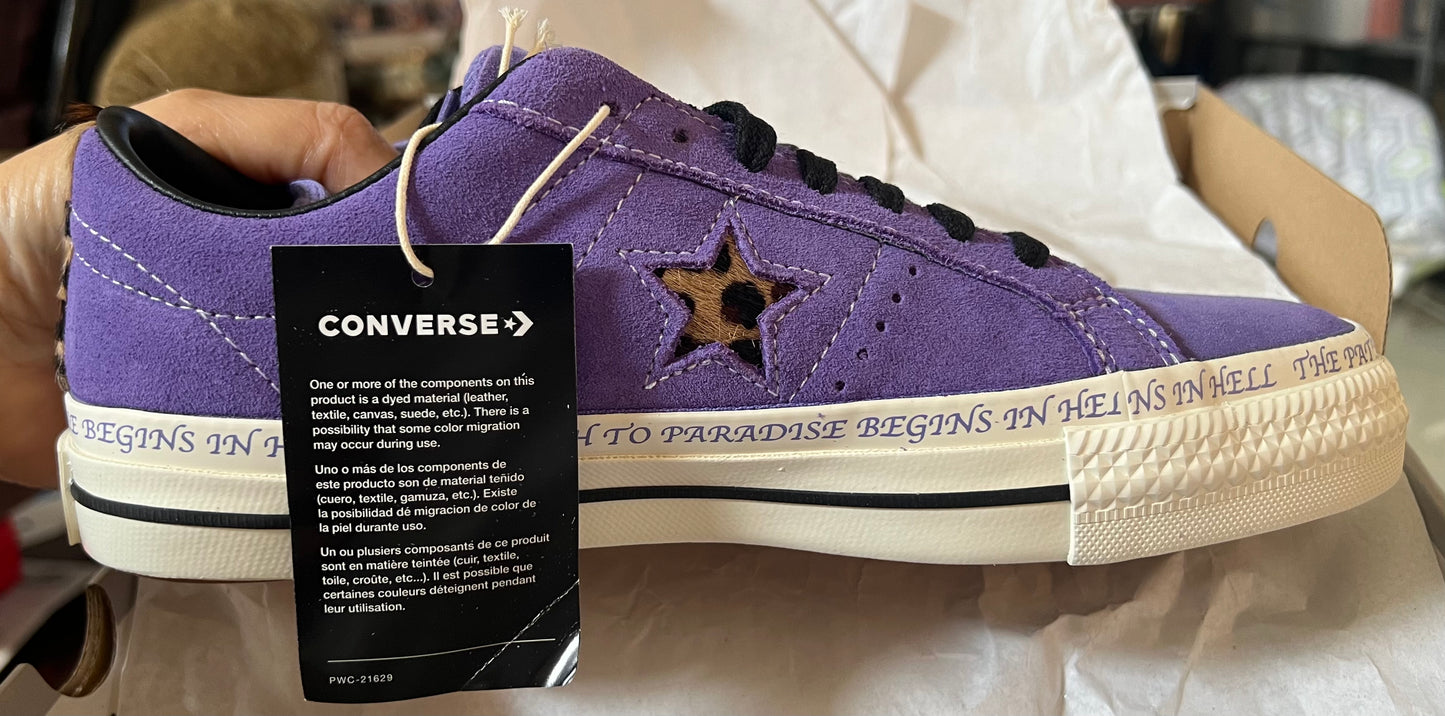 Converse one star lilac hotsell