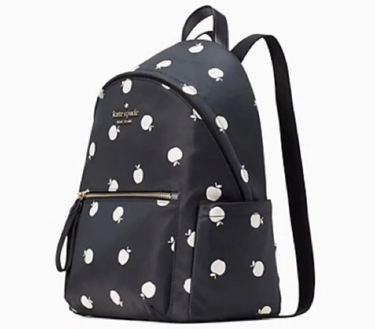 NWT KATE SPADE NEW YORK Chelsea BLACK MULTI ORCHID Medium Backpack K8113