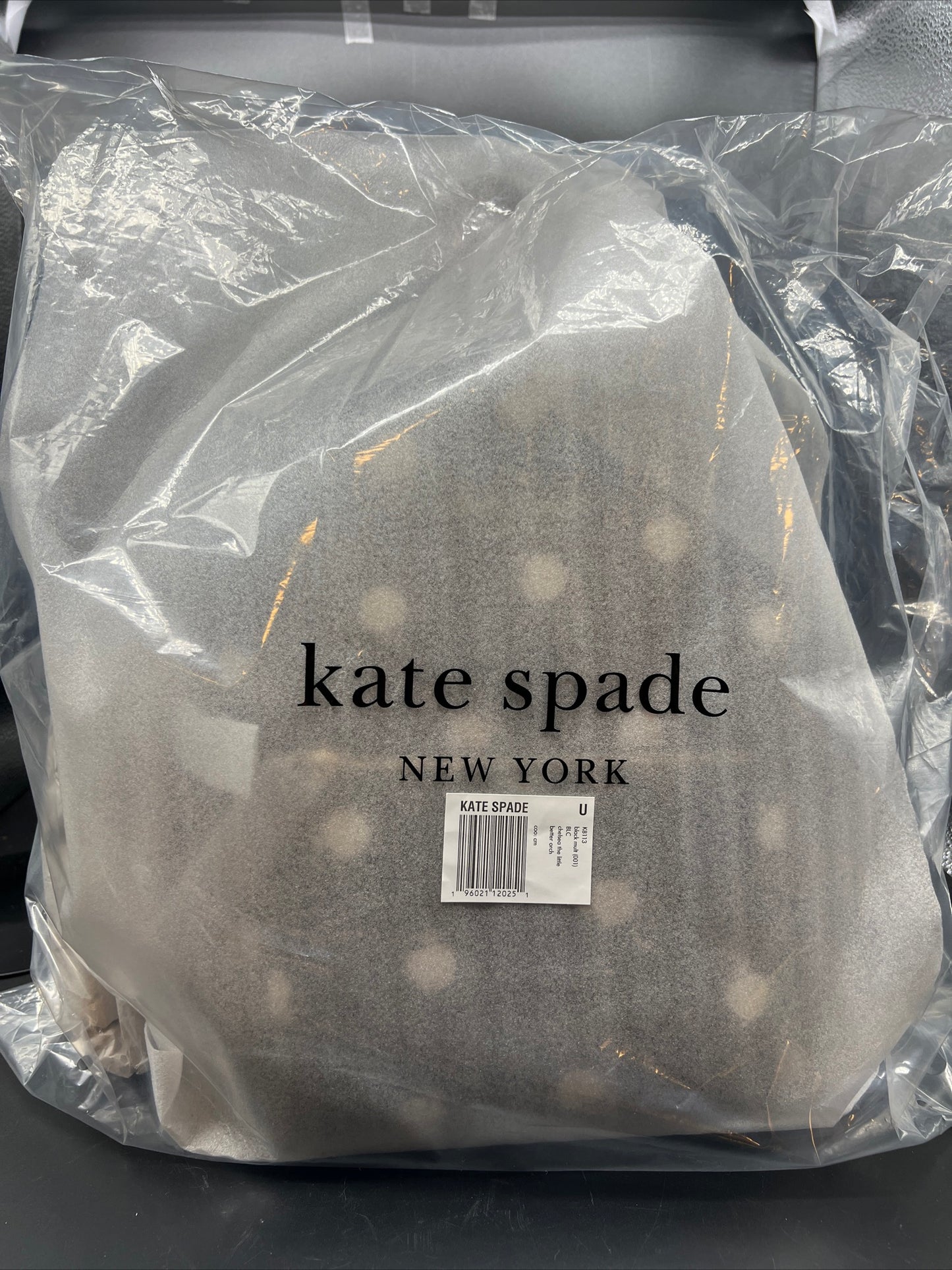 NWT KATE SPADE NEW YORK Chelsea BLACK MULTI ORCHID Medium Backpack K8113