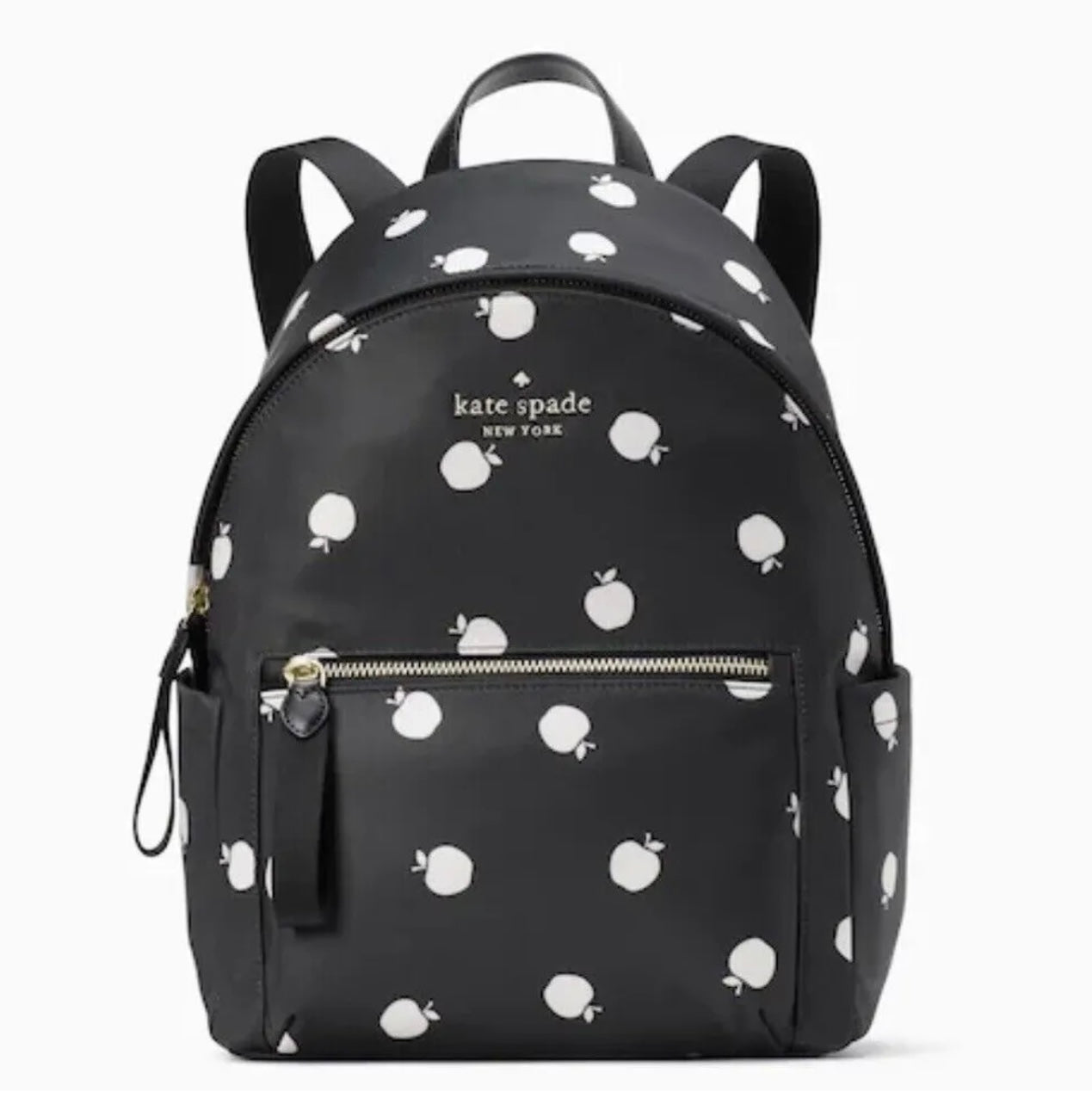 NWT KATE SPADE NEW YORK Chelsea BLACK MULTI ORCHID Medium Backpack K8113